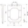 1100mm Black Left Hand Toilet and Sink Unit with Chrome Fittings - Unit & Basin Only - Bali