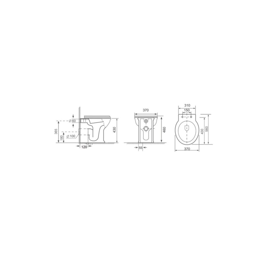 1100mm Green Toilet and Sink Unit with Traditional Toilet - Baxenden