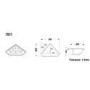 580mm White Corner Freestanding Cloakroom Vanity Unit with Basin - Baxenden
