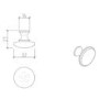 Brushed Brass Handle for Baxenden Pack of Four