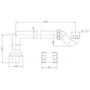 Brushed Bronze Exposed Bath Waste & Brushed Bronze Exposed Bath Trap - Park Royal