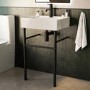 500mm 1 Tap Hole Basin with Black Wash Stand - Bowen