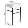 500mm 1 Tap Hole Basin with Black Wash Stand - Bowen