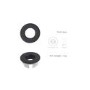 Matt Black Square Wall Hung Basin with Black Rack 497mm - Bowen