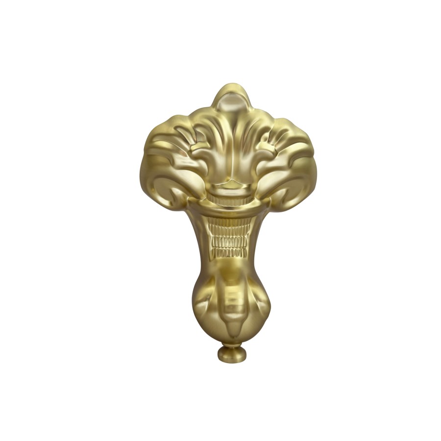 Freestanding Single Ended Bath with Brushed Brass Feet 1670 x 740mm - Park Royal