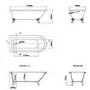 Traditional Brass Shower Bath Suite with Toilet & Basin - Park Royal