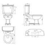 Traditional Brass Shower Bath Suite with Toilet & Basin - Park Royal
