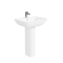 550mm Full Pedestal Basin with 1 Tap Hole - Palma