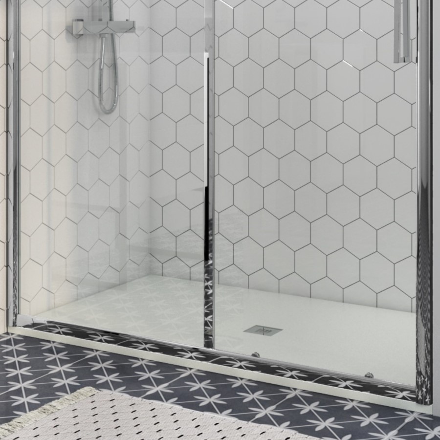 Rectangular Ultra Low Profile Shower Tray 1200 x 800mm - Silhouette
