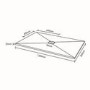 Rectangular Ultra Low Profile Shower Tray 1200 x 800mm - Silhouette