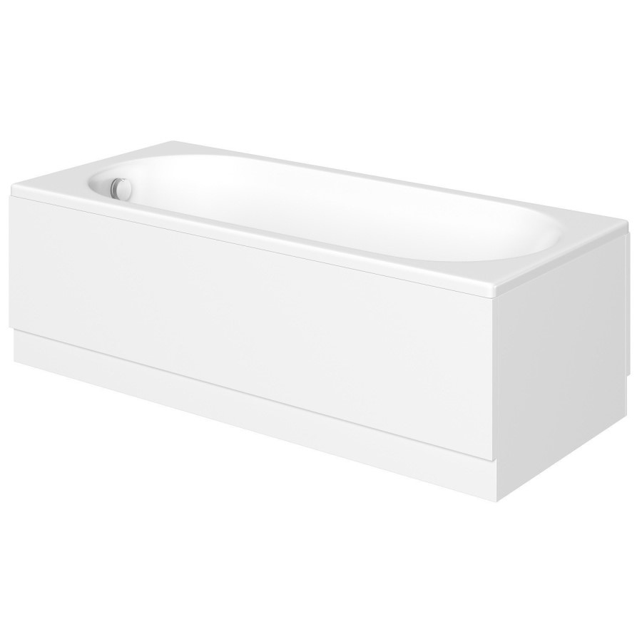1600mm Straight Bath Suite with Toilet, Basin & Panels - Alton