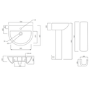 1600mm Straight Bath Suite with Toilet, Basin & Panels - Alton