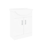 1700mm Chrome Shower Bath Suite with White Toilet & Sink Unit - Alton