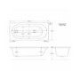 Single Ended 1700mm Shower Bath with Toilet Basin Panels and Bath Screen - Alton