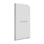 1700 x 750 Rutland Single Ended Round Bath with Hinged 1450mm 6mm Chrome Bath Screen with Towel Rail and Front Panel