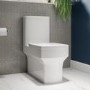 1500mm Left Hand Black Shower Bath Suite with Toilet Basin & Panels - Lomax