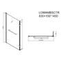 L Shaped Shower Bath with Front Panel & Matt Black Bath Screen with Towel Rail, Right Hand 1500 x 850mm - Lomax