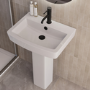 1500mm Right Hand Black Shower Bath Suite with Toilet Basin & Panels - Lomax