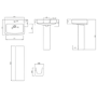 1500mm Right Hand Black Shower Bath Suite with Toilet Basin & Panels - Lomax