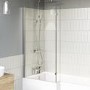 1700mm Left Hand Shower Bath Suite with Toilet Basin & Panels - Lomax