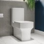 1700mm Left Hand Black Shower Bath Suite with Toilet Basin & Panels - Lomax