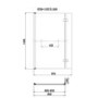 L Shaped Shower Bath with Front Panel & Matt Black Bath Screen with Towel Rail, Right Hand 1500 x 850mm - Lomax