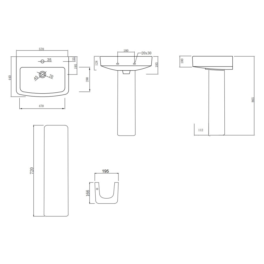 1700mm Right Hand Shower Bath Suite with Toilet Basin & Panels - Lomax