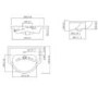 1060mm White Toilet and Sink Unit with Round Toilet - Classic