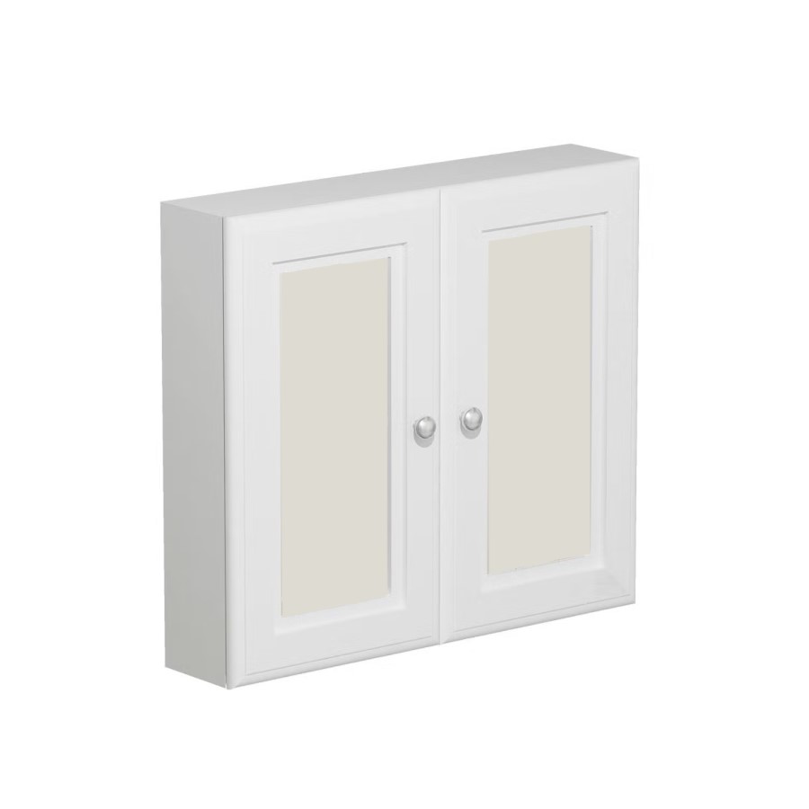 600mm White Freestanding Vanity Unit with Basin - Baxenden