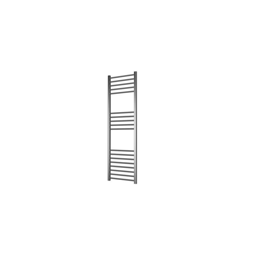 Chrome Towel Radiator 1600 x 600mm with Pipe Kit and Straight Valves - Sahara