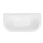 Freestanding Double Ended Back to Wall Bath with Brushed Brass Feet 1700 x 745mm - Park Royal