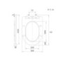 Matt White Soft Close Toilet Seat with Quick release - Verona