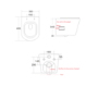 Matt White Wall Hung Rimless Toilet with Soft Close Seat, Chrome Mechanical Flush Plate, 1168mm Frame & Cistern – Verona