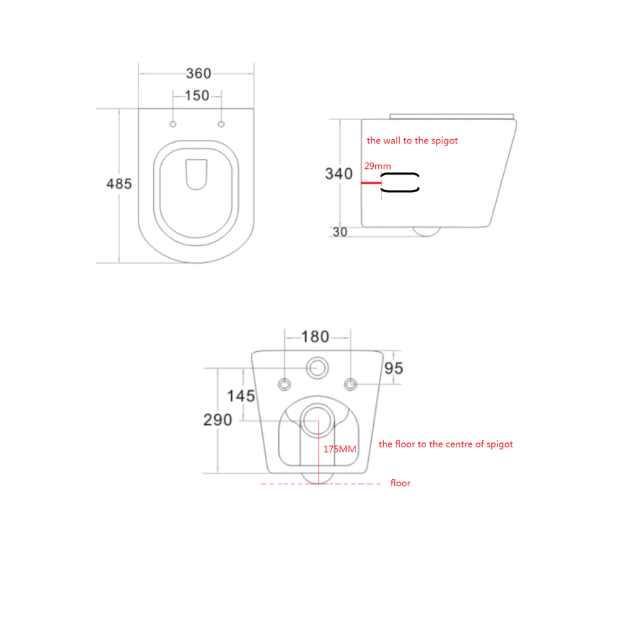 Matt White Wall Hung Rimless Toilet with Soft Close Seat, Chrome Mechanical Flush Plate, 1168mm Frame & Cistern – Verona