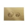 Matt White Wall Hung Rimless Toilet with Soft Close Seat, Brushed Brass Mechanical Flush Plate, 1168mm Frame & Cistern – Verona