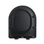 Matt Black Wall Hung Rimless Toilet Soft Close Seat, Brushed Brass Pneumatic Flush Plate, 1168mm Frame & Cistern – Verona
