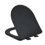 Matt Black Wall Hung Rimless Toilet with Soft Close Seat, Black Glass Sensor Flush Plate, 1168mm Frame & Cistern – Verona