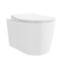 Wall Hung Rimless Short Projection Toilet with Soft Close Seat - Alcor