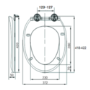 Wall Hung Rimless Short Projection Toilet with Soft Close Seat - Alcor
