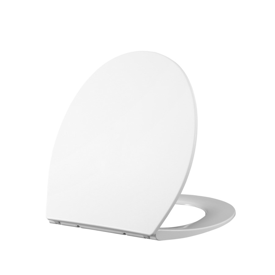 Wall Hung Rimless Toilet with Soft Close Seat, Chrome Pneumatic Flush Plate, 820mm Frame & Cistern – Alcor
