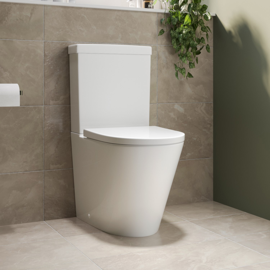 Close Coupled Toilet and Basin Bathroom Suite - Newport