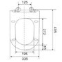 Close Coupled Rimless Short Projection Toilet with Soft Close Slim Seat - Venice