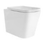 1200mm White Toilet and Sink Unit with Square Toilet - Harper