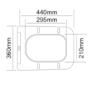 1500mm White Toilet and Sink Unit with Storage Unit and Square Toilet - Harper