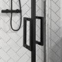 900mm Black 8mm Glass Quadrant Shower Enclosure - Pavo