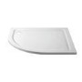 1000x800mm Black 8mm Left Hand Offset Quadrant Shower Enclosure with Shower Tray - Pavo