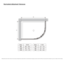 1200x800mm Black 8mm Glass Right Hand Offset Quadrant Shower Enclosure With Shower Tray - Pavo