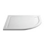 1200x800mm Black 8mm Glass Right Hand Offset Quadrant Shower Enclosure With Shower Tray - Pavo
