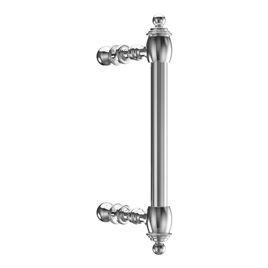 1000mm Chrome Sliding Door Shower Enclosure 8mm Glass with Traditional Handle - Pavo