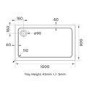 1000x700mm Chrome 8mm Glass Rectangular Sliding Shower Enclosure with Shower Tray - Pavo